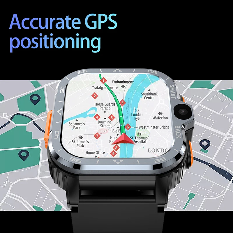 Wen 여성용 방수 스마트 워치, 4G 네트 스마트 워치, HD 카메라 2 대, SIM 카드, 64GB ROM, NFC, GPS, 와이파이 통화, 구글 플레이 스토어 스마트 워치