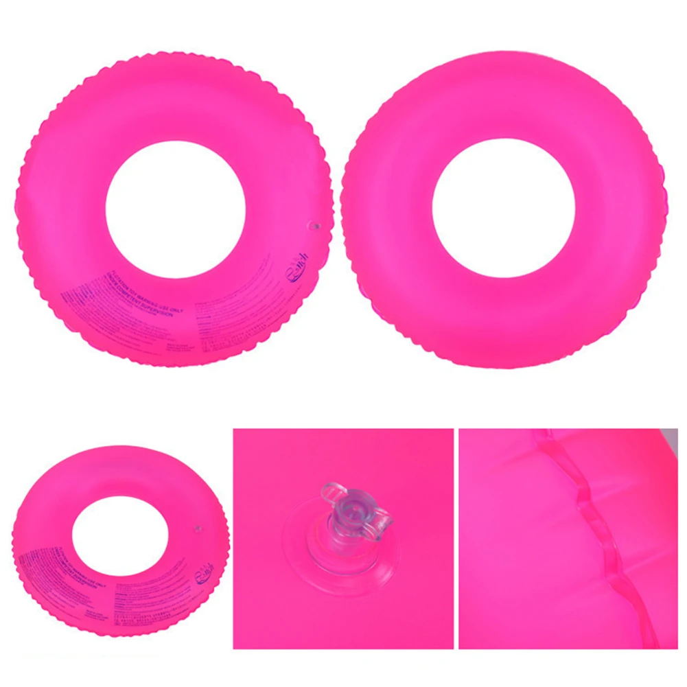 Swim Tube Inflatable Fluorescent Life Ring for Swimming Beach Water Sports Buoy Summer Inflatable Floating Row