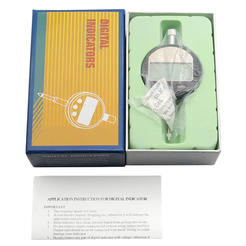 Digital Dial Indicator Dial Gauges Digital Micrometer Hour Type Indicator Precision Comparator Measuring Instruments 0.01mm/0.001