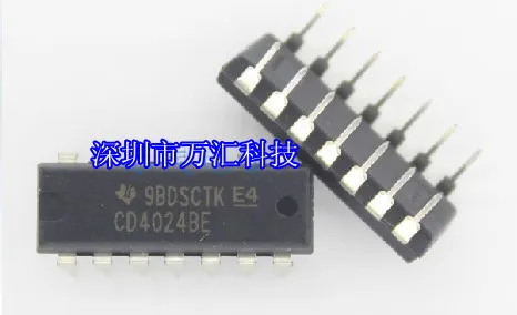 

10pcs orginal new CD4024BE TI DIP-14 timer chip