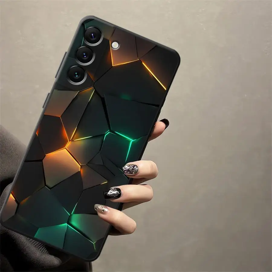 Sleek Carbon Fiber Black Soft Phone Cover Case