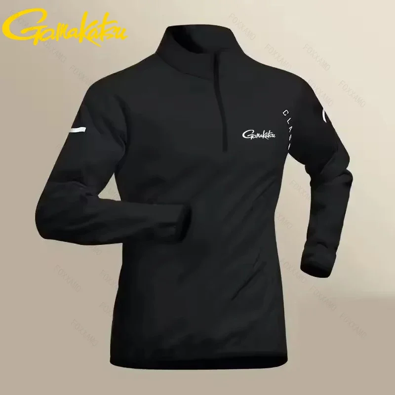 Gamakatsu Fishing Summer Men's Quick Dry Jacket Suit Two-piece Outdoor Running Sets Sports Pants Workout Clothes