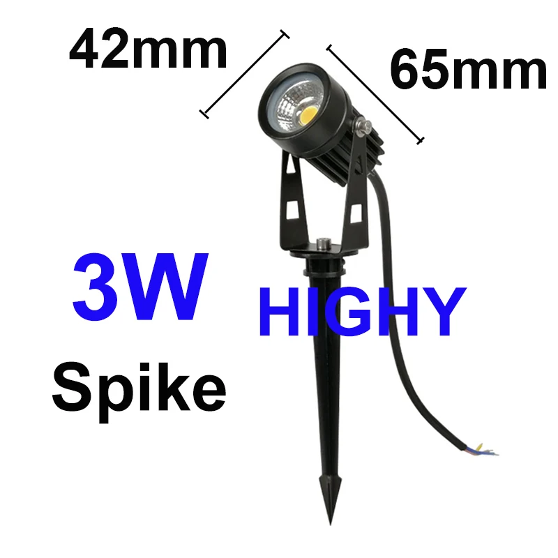 T42 3W COB spike,110V220V