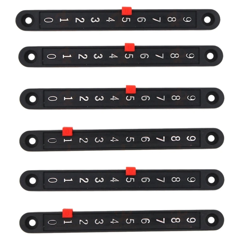 

6Pcs Soccer Tabletop Scoreboard Mini Snooker Score Board Scorer Pointers And Number Strip Table Games Counter