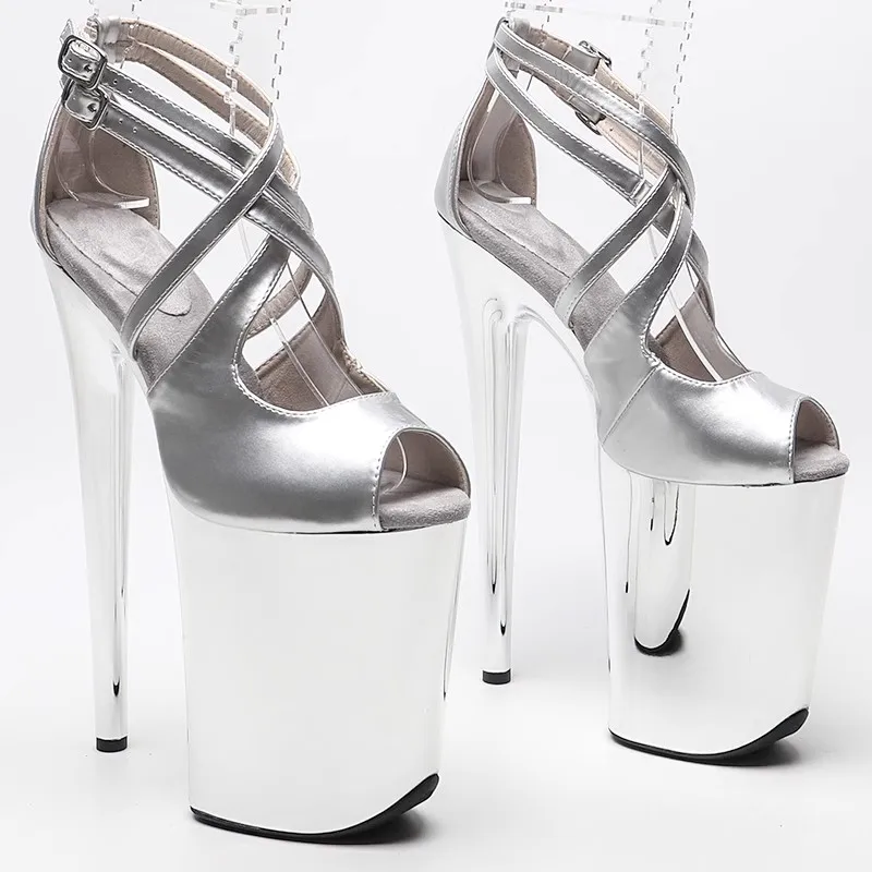 

Босоножки из ПУ кожи, на высоком каблуке, 20 см/8 дюймов