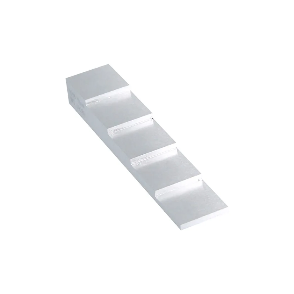 5 Step wedge Block 2.5mm 5mm 7.5mm 10mm 12.5mm Calibration Block 1018 Steel Ultrasonic Thickness Gauge Linear Deentest
