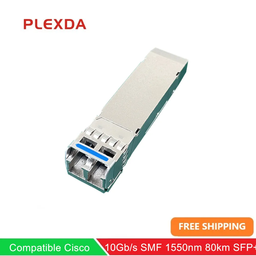 Plexda 10 Gb/s SFP-10G-ZR SFP +, 10GBase-ZR Mini GBIC для совместимого с Cisco (SFP-10G-ZR)