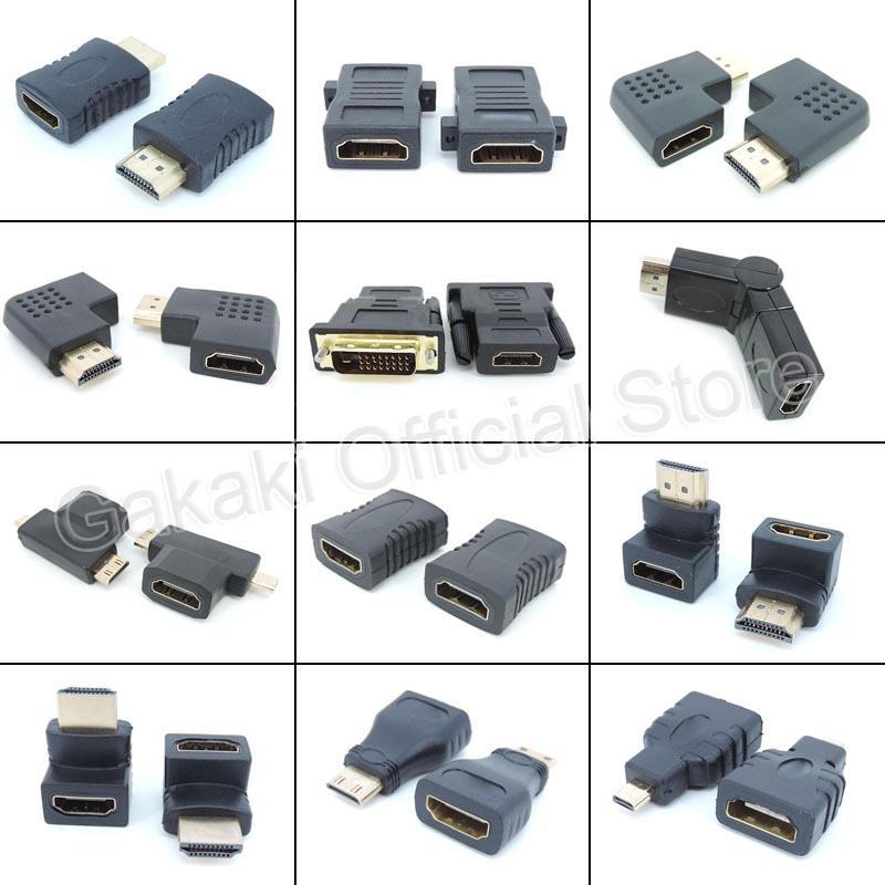 Right Angle HDMI-Compatible Adapter Male to Female ConverterConnector Mini / Micro HDMI-Compatible Extender