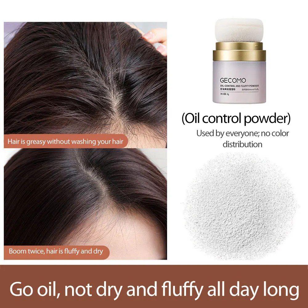 Dry Shampoo Powder Fluffy Hair Powder Greasy Hair Quick Dry Disposable With Brush Care TSLM1