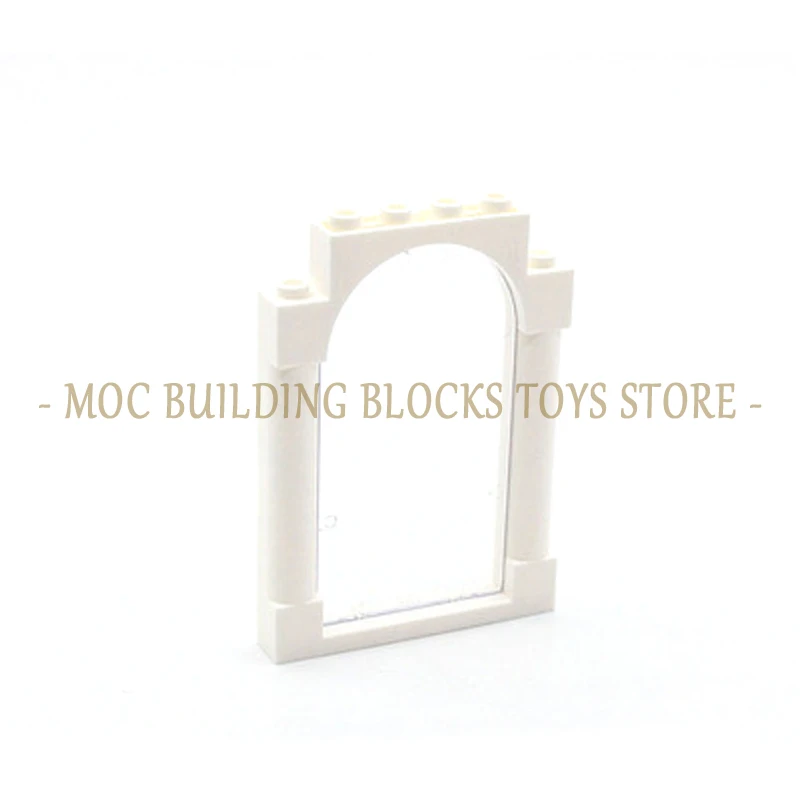 

MOC Parts 40066 Door Frame 1x6x7 Arched with Notches and Rounded Pillars Bricks Building Blocks Compatible City Street View Toys
