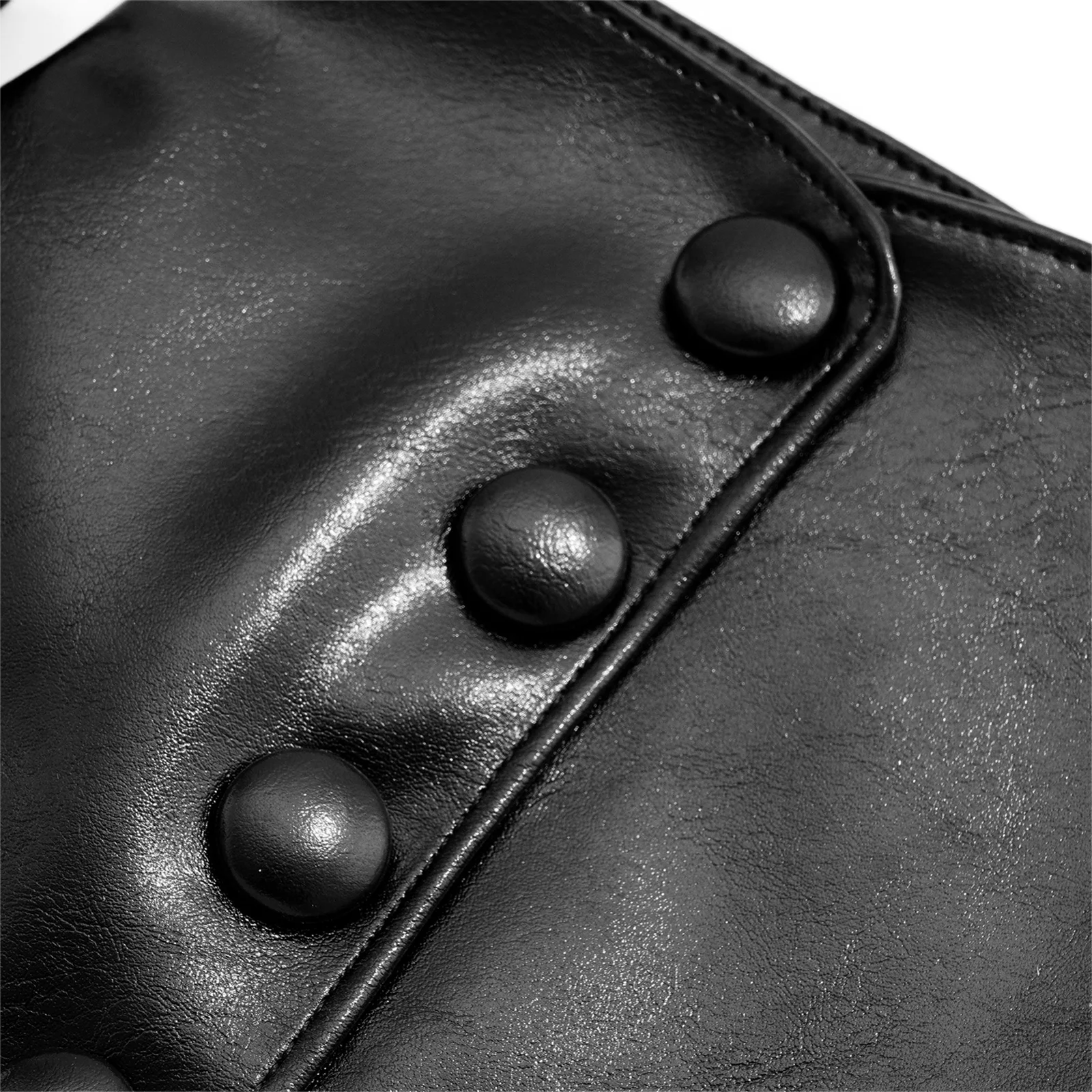 PU Leather Shoes Cover Solid Color Rivets Decorated Pirate Boot Cover Elastic Band Fastened with Shoes Soles Shoes Cover