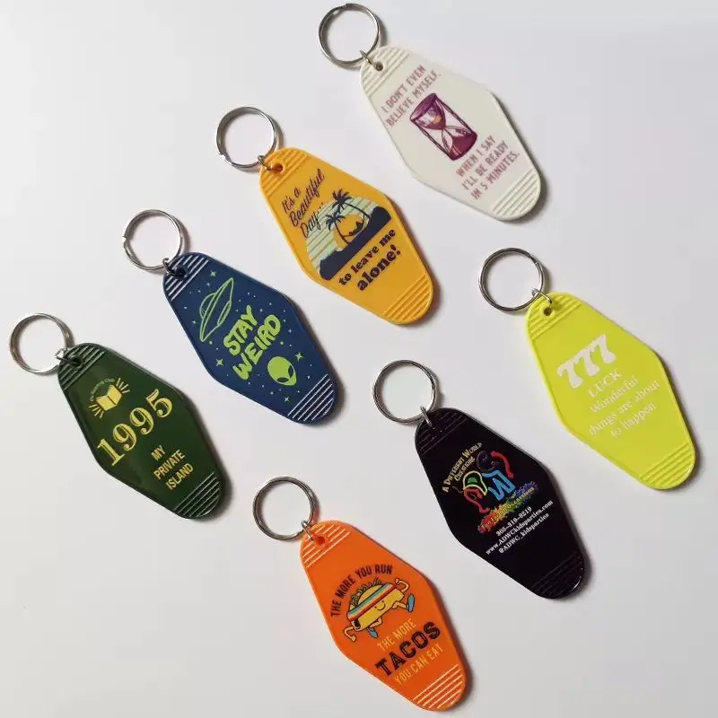 

Wholesale The Cheapest Vintage Plastic Acrylic Hotel Keychain Motel Hotel Key Tag Blank Custom Logo Printing Hotel Key Tags