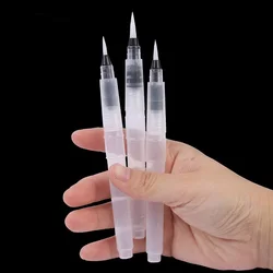 Refillable Watercolor Brush Pen Set - Multi-Purpose Artist-Grade for Painting & Lettering (3-Pack) (3pcs Water Brushes)