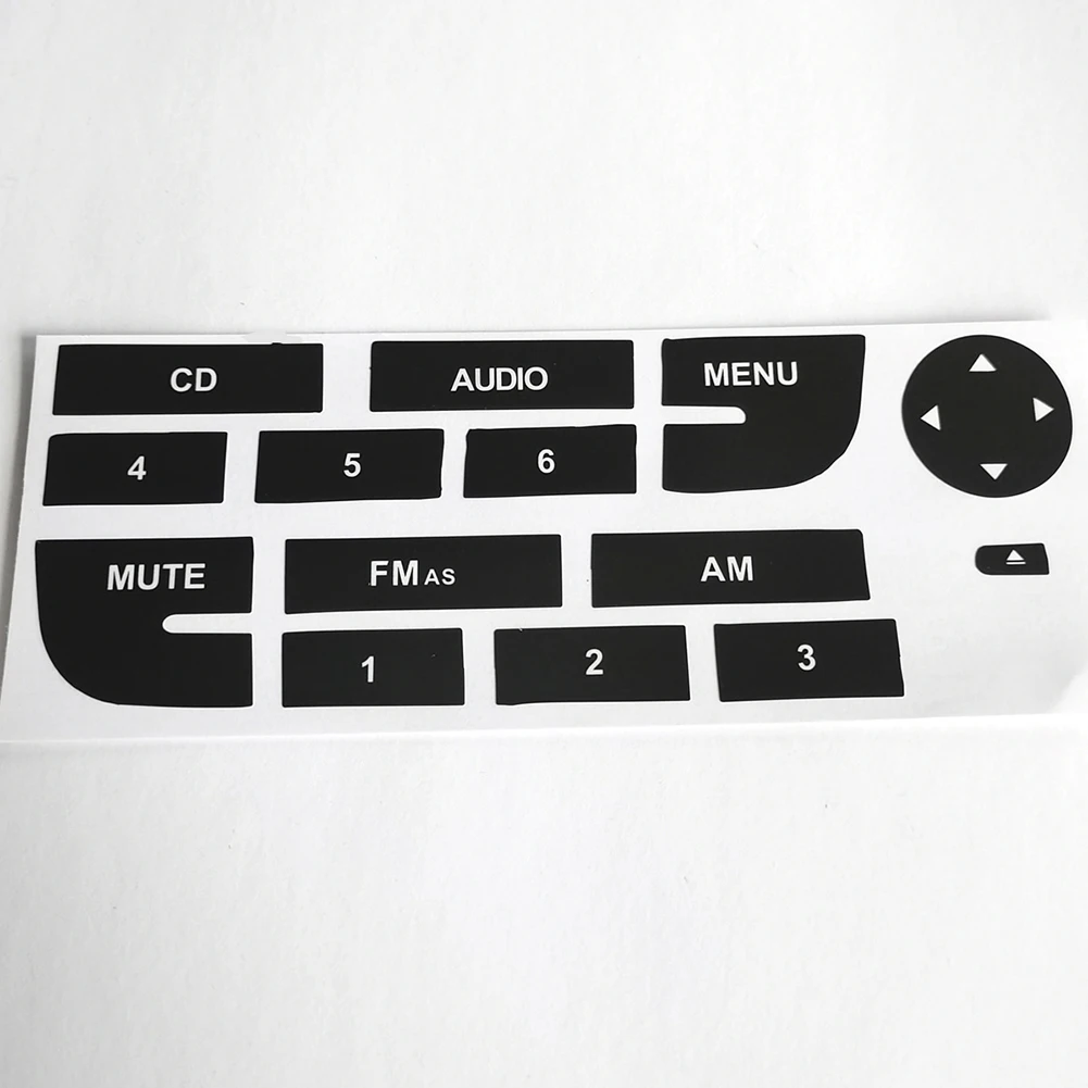 

Repair Decals Radio Button CD Keys Car Interior Decoration Front Interior Trim Matte Black Multimedia Radios New