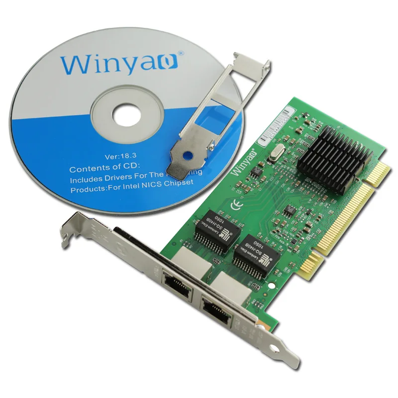 인텔 82546 용 PCI 네트워크 카드, 기가비트 이더넷 듀얼 포트, RJ45 네트워크 어댑터, 10, 100, 1000Mb 서버, NIC LED 네트워크 컨트롤러