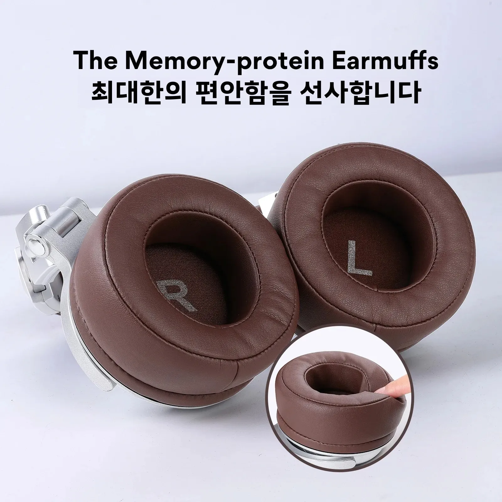 원오디오 유선 하이파이 헤드폰 전문 스튜디오 DJ 헤드폰 마이크 포함 오버이어 하이레졸루션 헤드셋 모니터링 앰프 기타 폰용