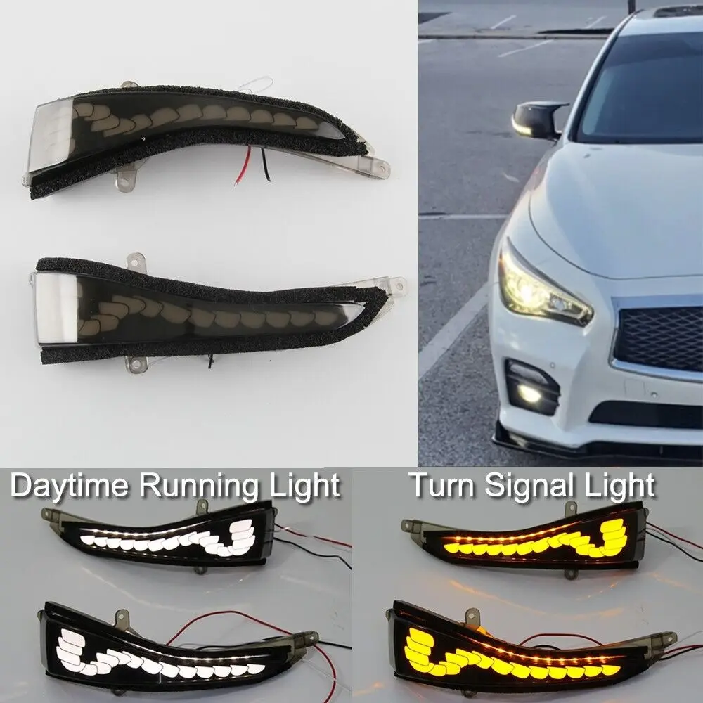 Xprite Smoke Lens LED Side Mirror Sequential Turn Signal Light