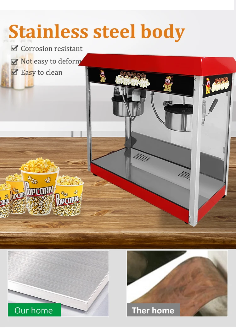 Description Picture 5 of itemPopcorn Machine Ratestainless Steel Hot Sale Professional Electric Popcorn Maker Machine Pop Corn Machinepopcorn Maker Machine