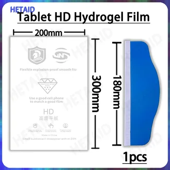 Pellicola idrogel liscia per tablet 25 pezzi 50 pezzi Tablet schermo anteriore protezione vetro posteriore film per plotter macchina da taglio a membrana