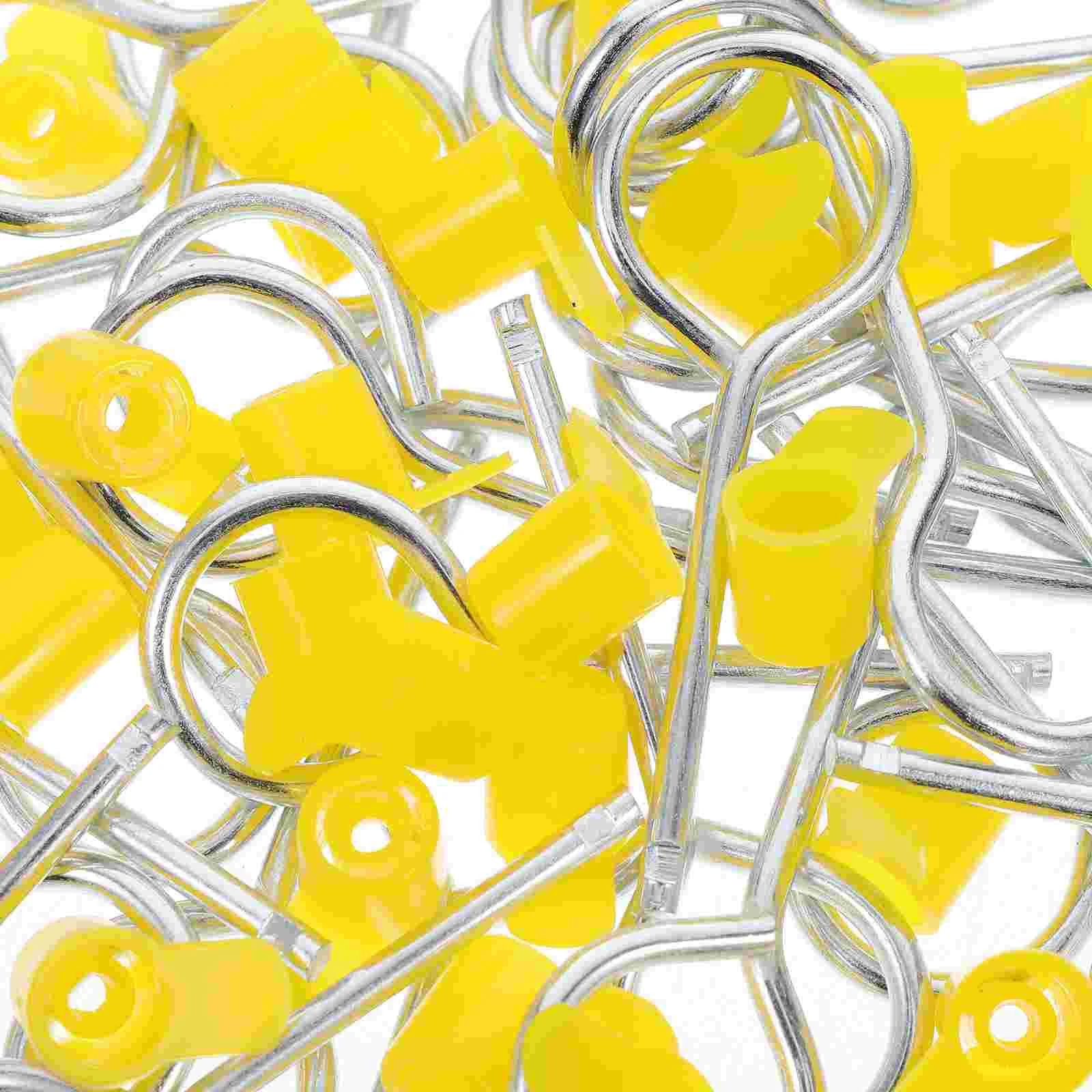 Fire Extinguisher Accessories Safety Pin Cap Replacement Part Seals Pull Lock Mechanism Tamper Proof Iron 50 Pcs