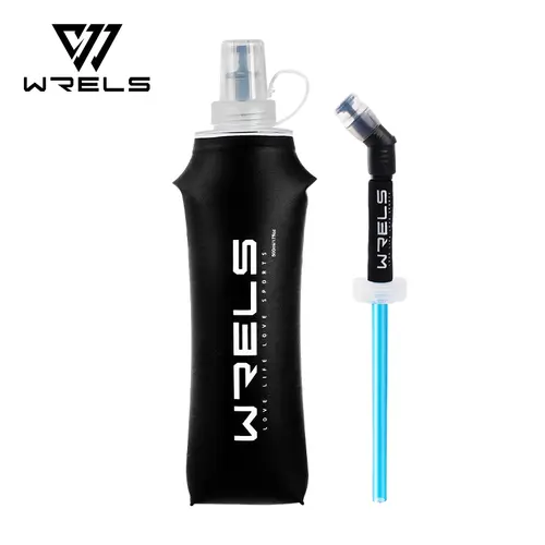 WRELS Soft Flask TPU Ultralight Collapsible BPA Free Leakproof Squeeze Running Hydration Vest Marathon Hiking Foldable Bottle - Image 14