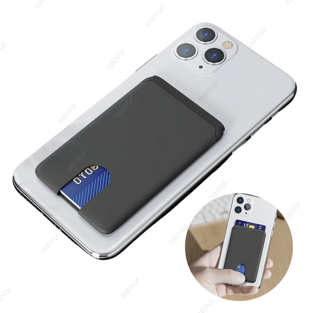 Slim Silicone Phone Card Holder Wallet - Minimalist Credit Card Sticker