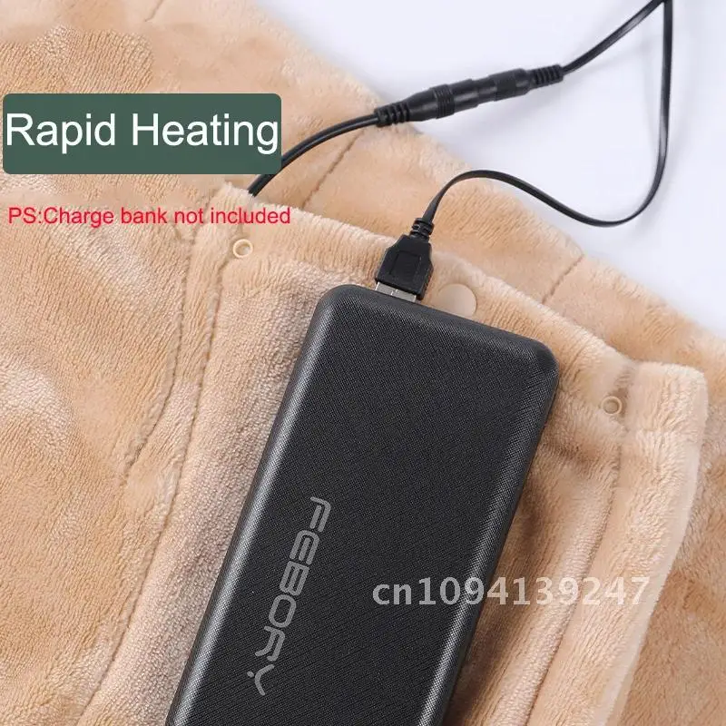 Portable Usb Electric Camping Thermal Blanket Winter Warm Tourist Safety Sleep Outdoor for Quilt Blanket Mat 5V Wearable Tent