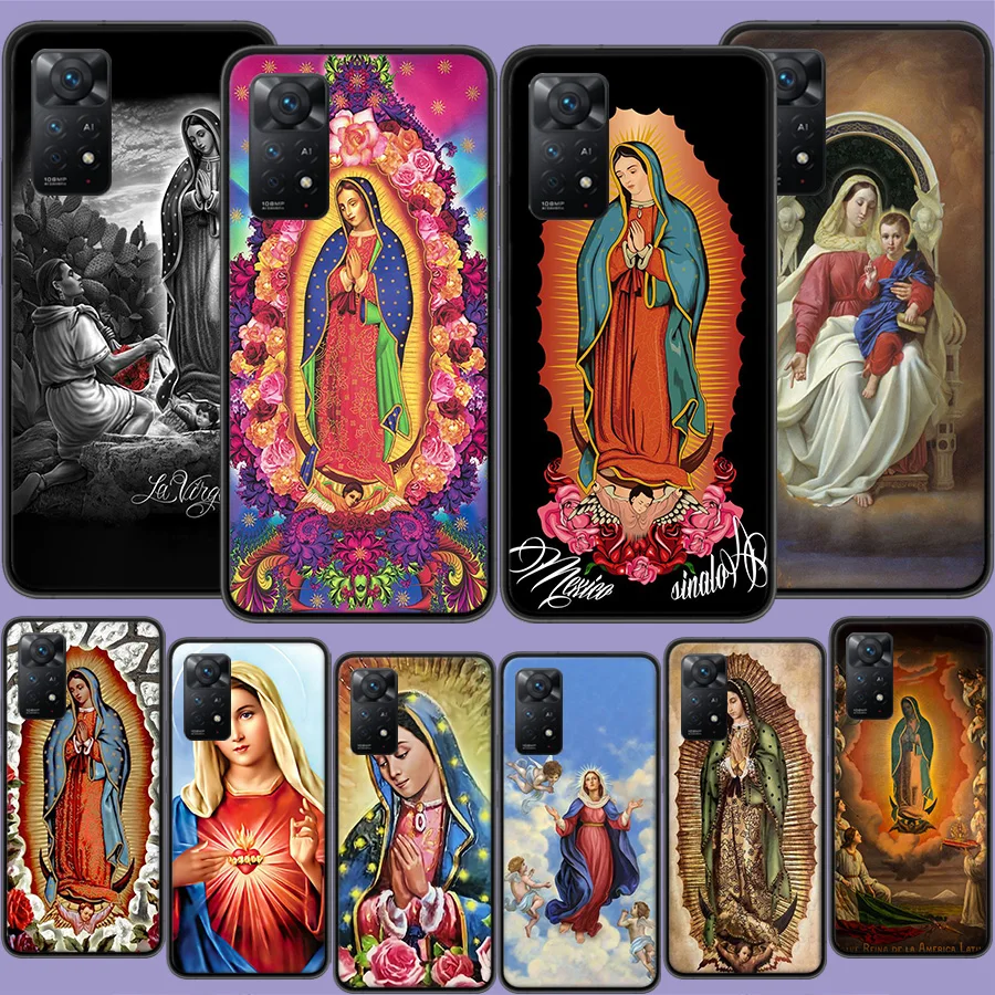 Custodia Per Telefono Virgin De Guadalupe Virgen Mary Per Xiaomi Redmi Note 12 Pro Plus 5G 12S 11 11E 11T Pro 10 9 8 7 11S 10S 4G 9T 8T 9S