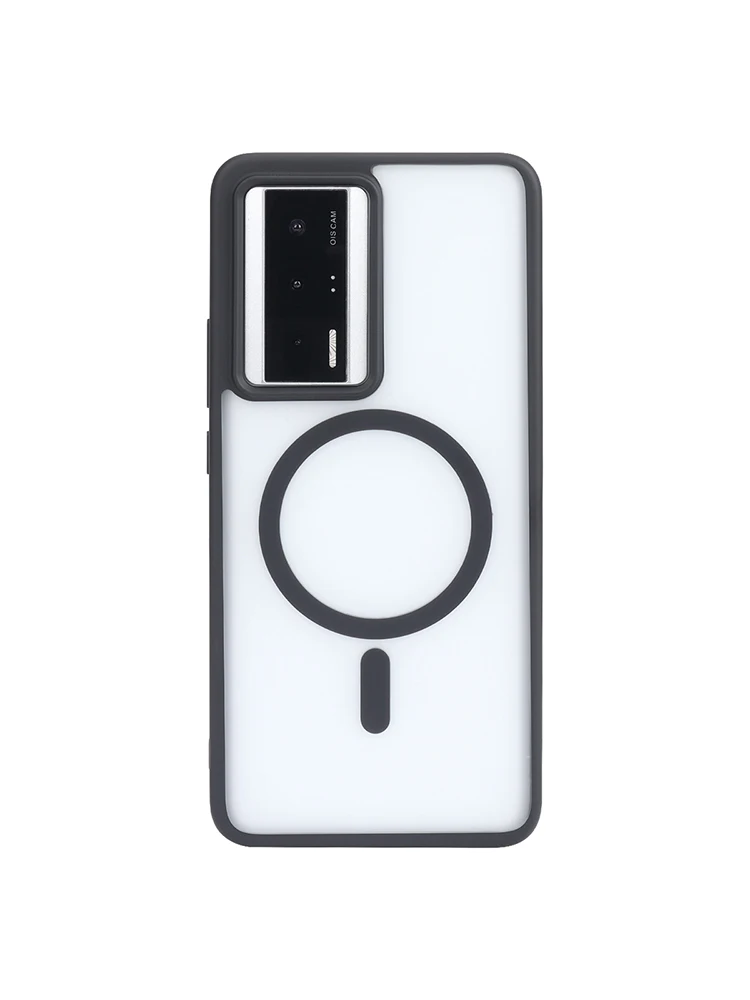 Luxury Matte Shockproof Phone Case with Magnetic Wireless Charging Compatibility