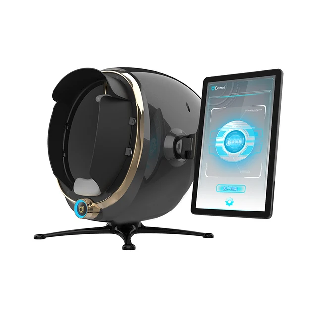 Facial Skin Analyzer 3D Skin Scanner Care Facial Analyzer Monitor Machine Magic Mirror Portable Testing English Detector Face Camera Test Analysis