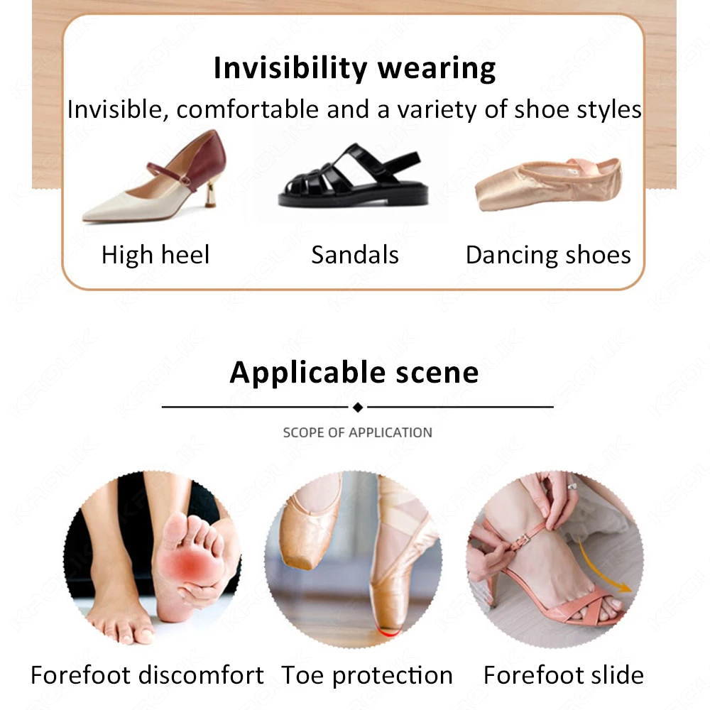 Toe Protector Silicone Gel Pointe Toe Cap Cover Soft Pads for Ballet Shoes 1Pair
