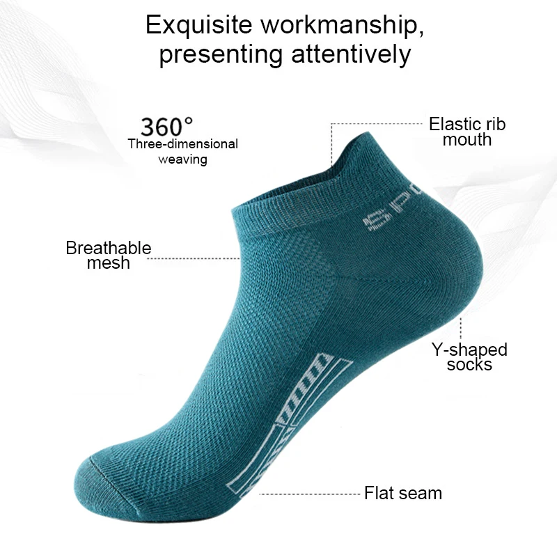 HSS 5Pairs Organic Cotton Men Socks Ankle Breathable Mesh Sports Sock Casual Athletic Summer Thin Short Sokken Plus Size EU40-46 Best Sellers In Accessories HSS 5Pairs Organic Cotton Men Socks Ankle Breathable Mesh Sports Sock Casual Athletic Summer Thin Short Sokken Plus Size EU40-46 Best Sellers In Accessories