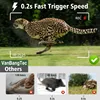 Solar Wildlife 50MP 4K Video Trail Camera Night Vision 0.3s Motion Activated Waterproof Garden Camera Outdoor Hunting Monitoring 4