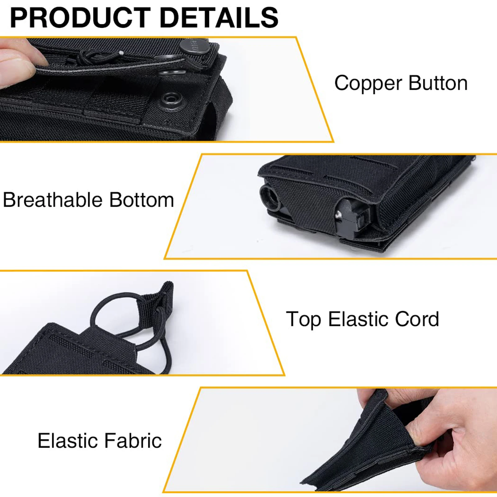 Nylon MOLLE Magazine Pouch for M4 M16 AR15 Rifle Magazines
