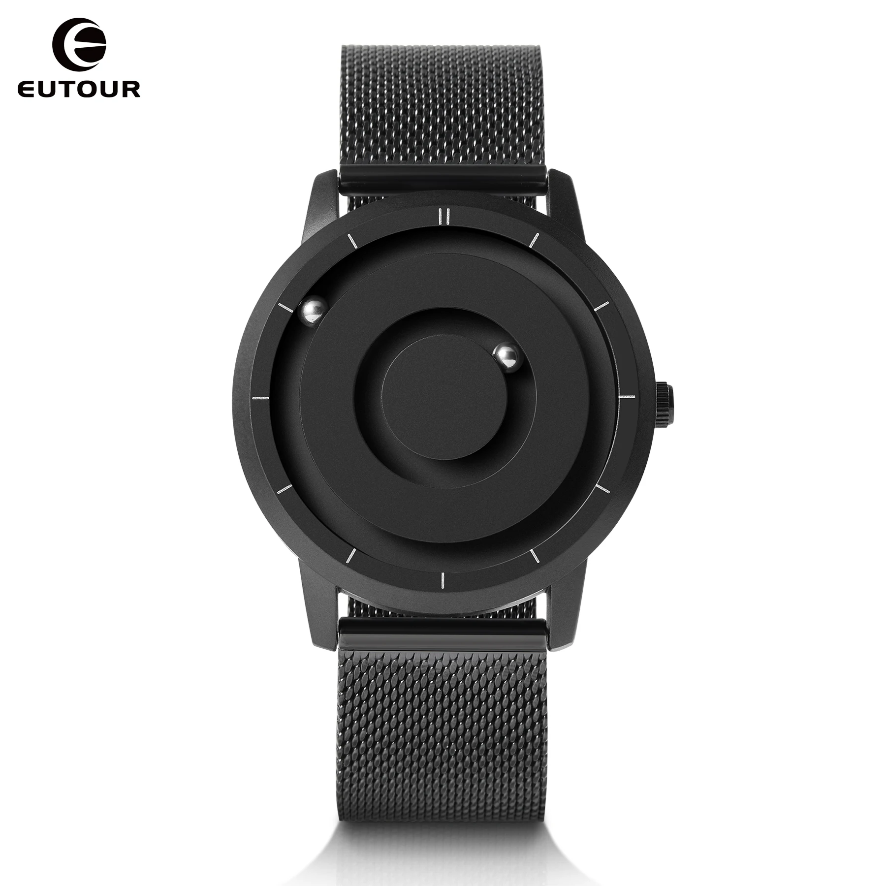 EUTOUR Magnetic Bead Analog Watch - Stainless Steel Strap and Unique Pointer Design, Unisex Magnetic Watches Magnetic Men'Watch dn300mm rs485 digital sewage water analog insertion liquid magnetic flowmeter