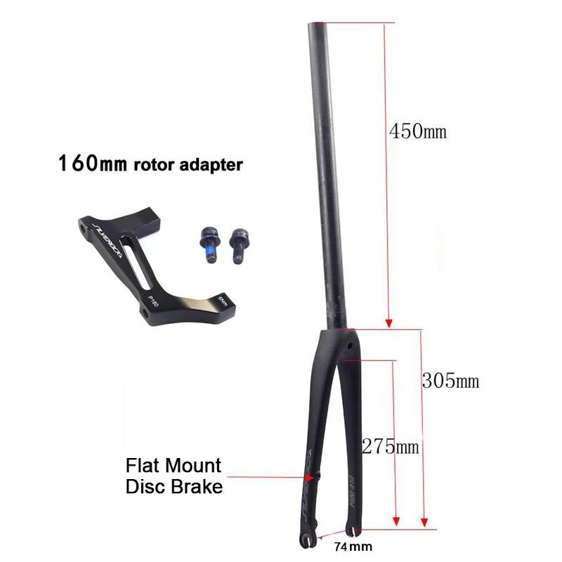 SILVEROCK カーボンフォーク 20インチ 406 451 フラットマウント