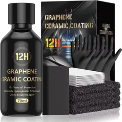 Advanced Graphene Ceramic Coating with Self - Healing and UV Track Technology - Ultimate Car Detailing Protection (12H SET)