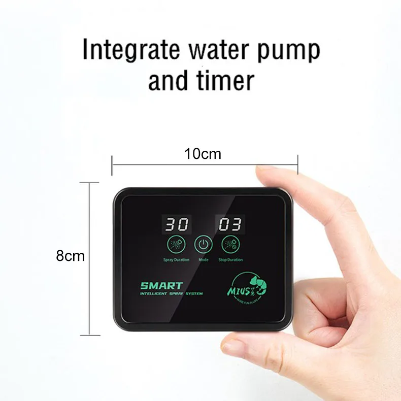 Electronic Intelligent Reptile Fogger Terrariums Humidifier Timer Automatic Mist Spray Rainforest System Kit Sprinkler Control