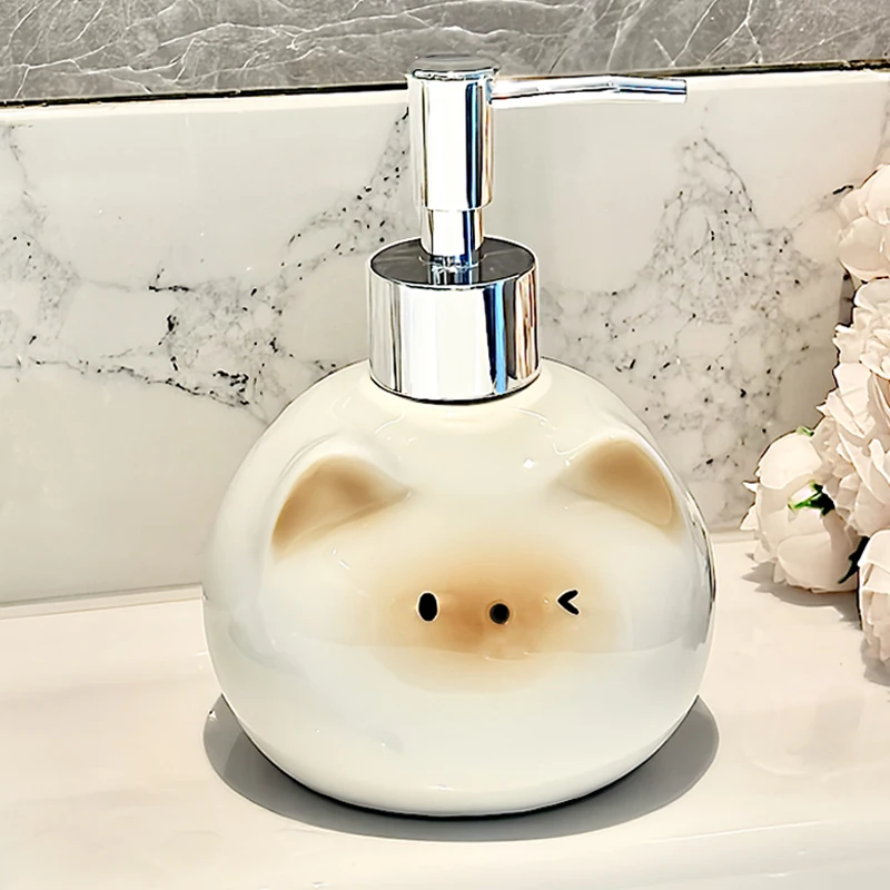 Ceramic Siamese Cat Liquid Soap Dispenser