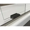 Shower Door, 74.00 x 3.06 x 59.63 inches, Crystal Clear with Matte Nickel frame 5