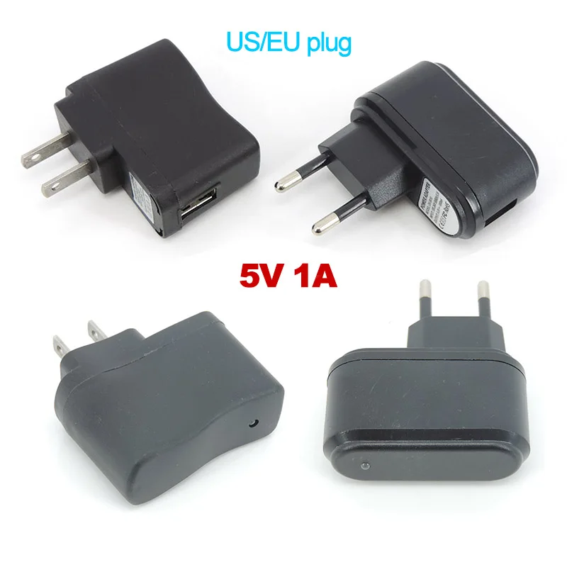 AC-to-DC-EU-US-5V-1A-1000ma-USB-port-Charging-Power-Adapter-Supply-plug ...