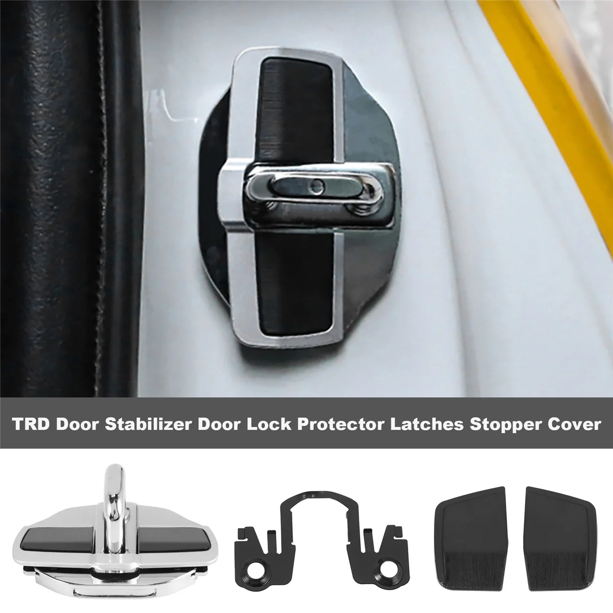 1 Sets TRD Door Stabilizer Door Lock Protector Latches Stopper Cover for Lexus All Series ES GX460 LC LS LX NX RX UX