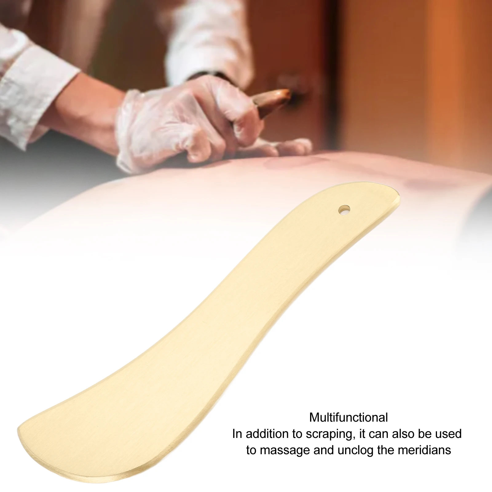 Brass Gua Sha Facial Tool Scraping Board Gua Sha Scraping Massage Tool for Face Shoulder Neck Brass Facial Instrument