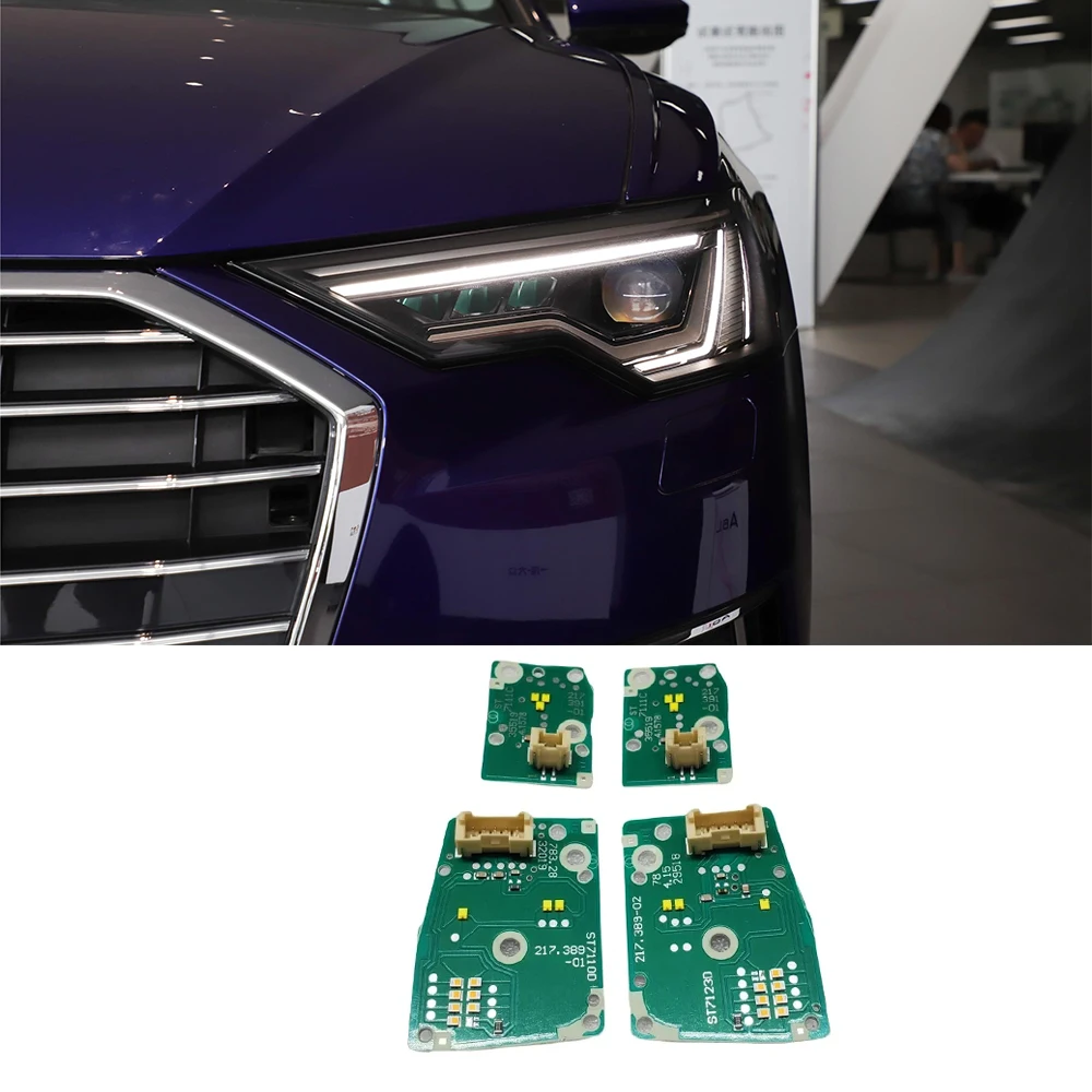 

White Angel Eyes DRL Boards For 2019 Audi A6L A6 C8 LED Headlight Daytime Running Light Turn Signal Module Chips Super Bright