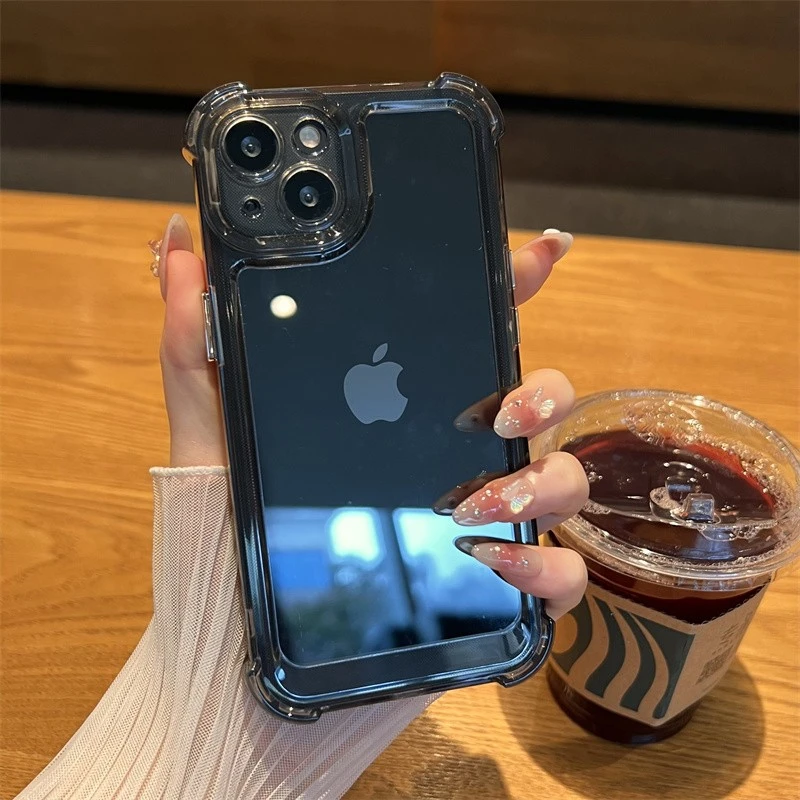 รูปสินค้า เคสใสกันกระแทกหรู สำหรับ iPhone 17 16 15 14 13 12 11 Pro Max 7 8 Plus