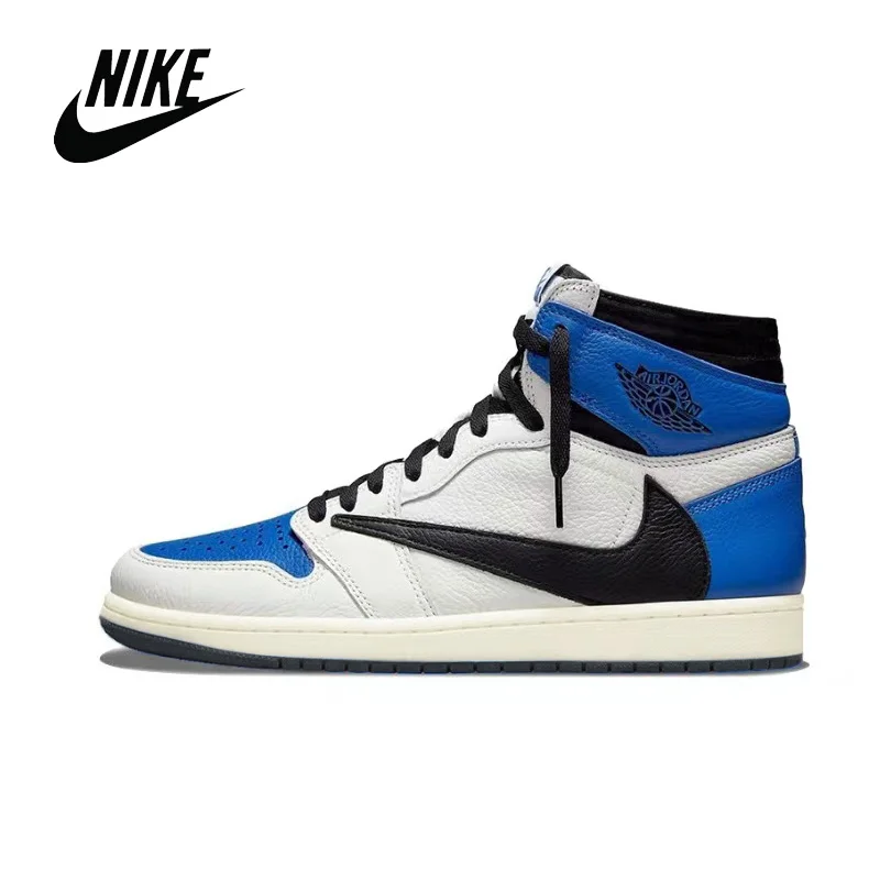 

Nike Air Jordan 1 Men's Basketball Shoes Original Unisex Women High-top Comfortable Sports Outdoor Sneakers