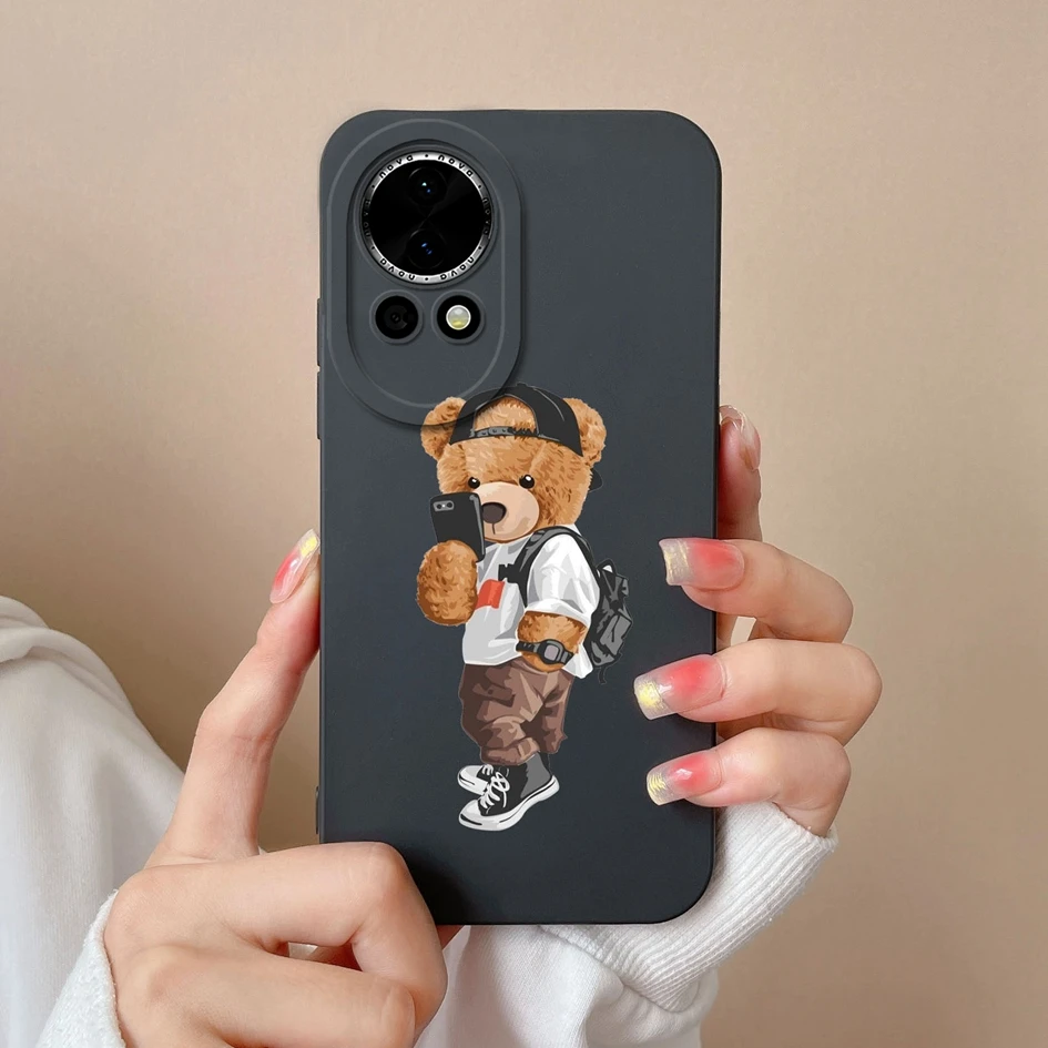 Bear Dinosaur Silicone Soft Shockproof Bumper Phone Case Cover