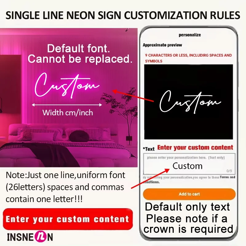 Custom Led Name Sign Gift for Kid Custom Name Signs Teenage Gift Led Neon Sign for Wall Decor Bedroom Decor Personalized Gifts 5