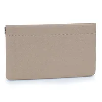 Pure Top Layer Cowhide Ultra-thin Women's Wallet New Simple Long Wallets Automatic Closure Makeup Lipstick Storage Bag 1