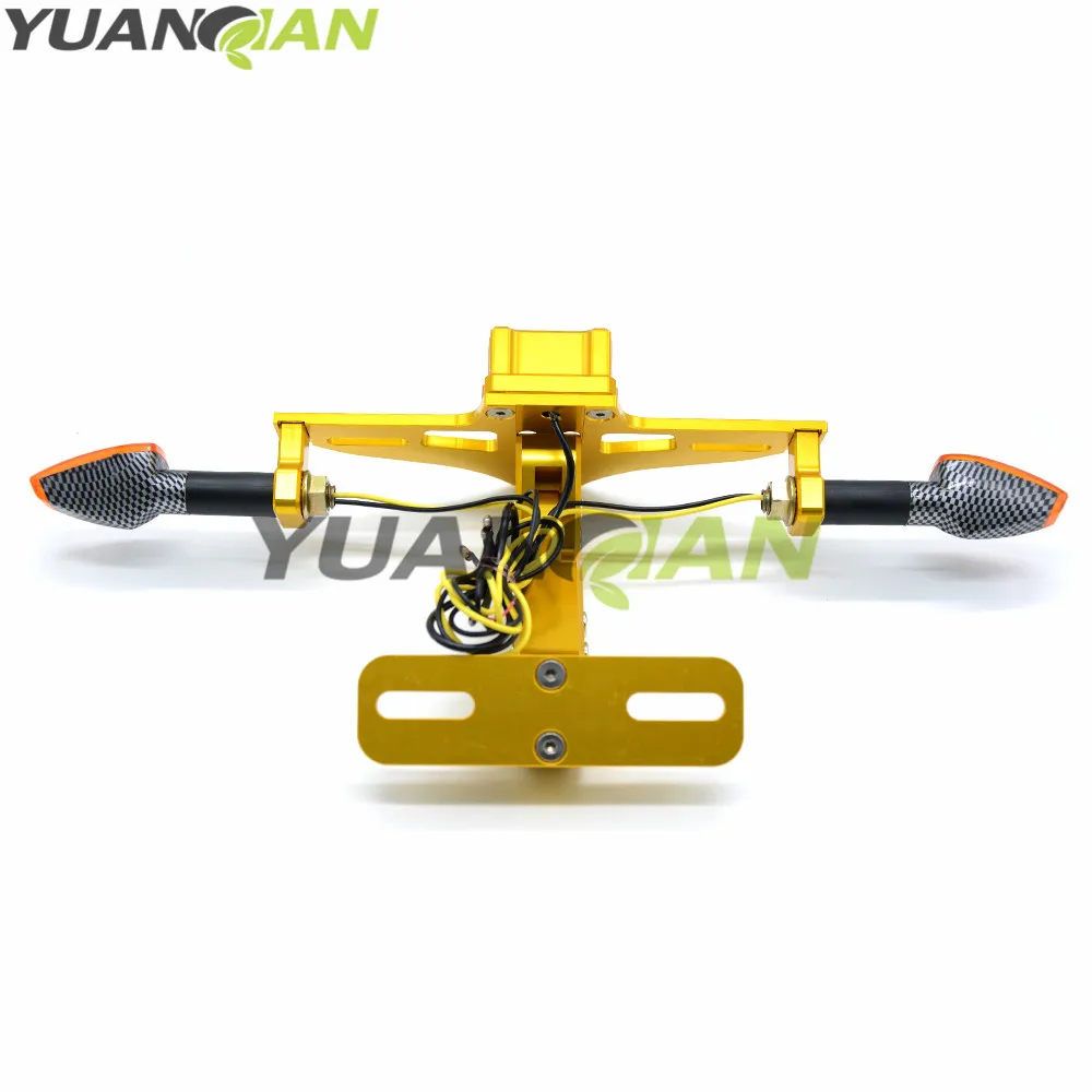 

Motorcycle Adjustable License Number Plate Frame Holder Bracket with light For MV Agusta 1078RR AGUSTA BRUTALE 1078RR 1090 750